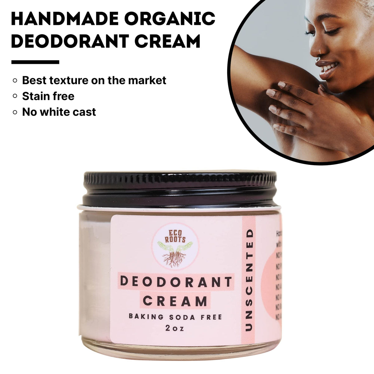 ECO ROOTS jar beside coin to show compact size and travel-friendly convenience