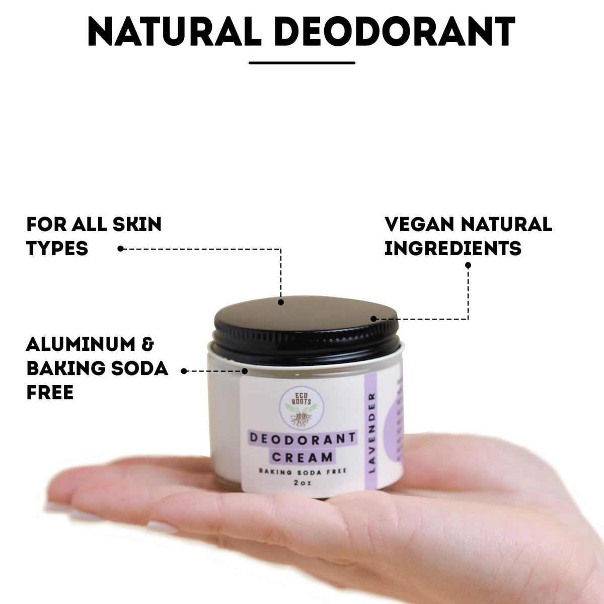 ECO ROOTS size comparison in hand showing portable, travel-friendly benefit