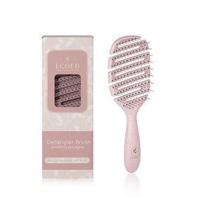 ecoed front packaging showing pink brush and eco-friendly branding, conveys quality