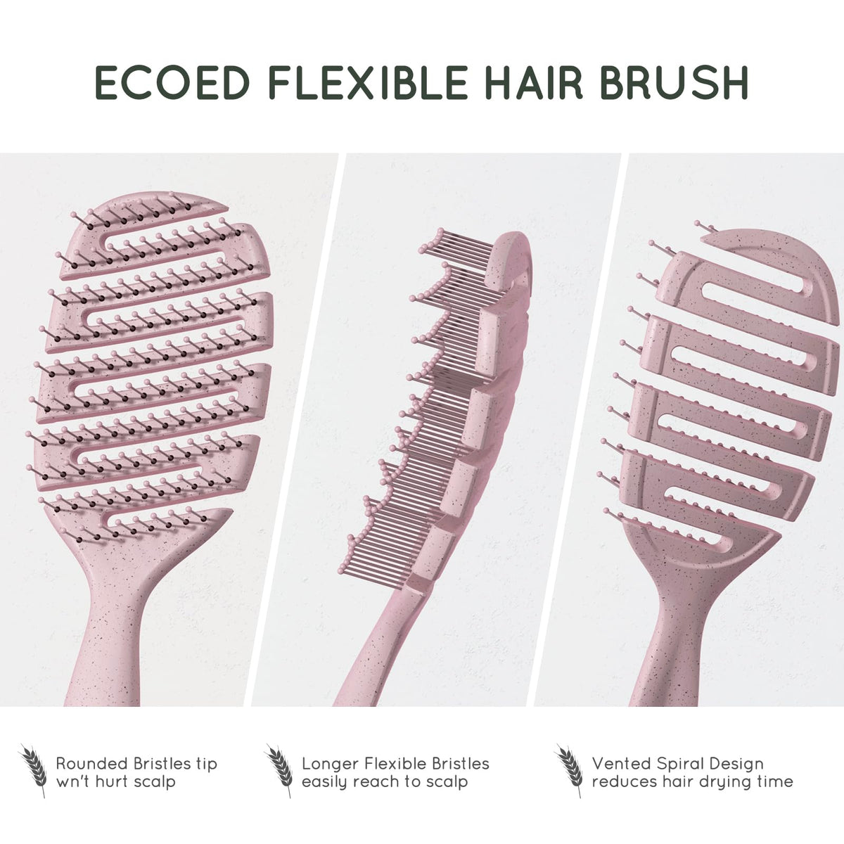 ecoed brush held in hand for size comparison, ergonomic handle offers comfort