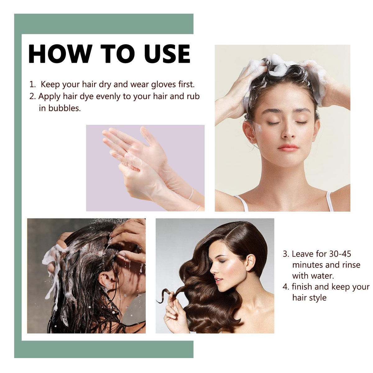 ECOFAN Dexe application on wet hair demonstrating simple 5–10 minute use benefit