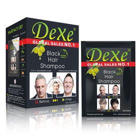 ECOFAN Dexe front packaging showing 10 single-use sachets and branding benefit quick dye