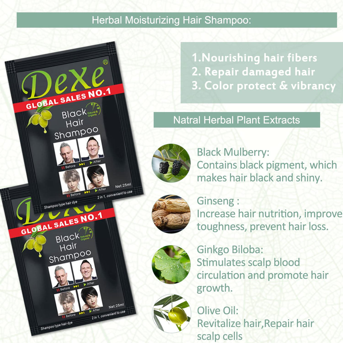 ECOFAN Dexe shampoo lather texture on palm showing gentle plant-based foam benefit