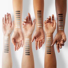 ecofavor arm swatches showing smooth blendability and color payoff