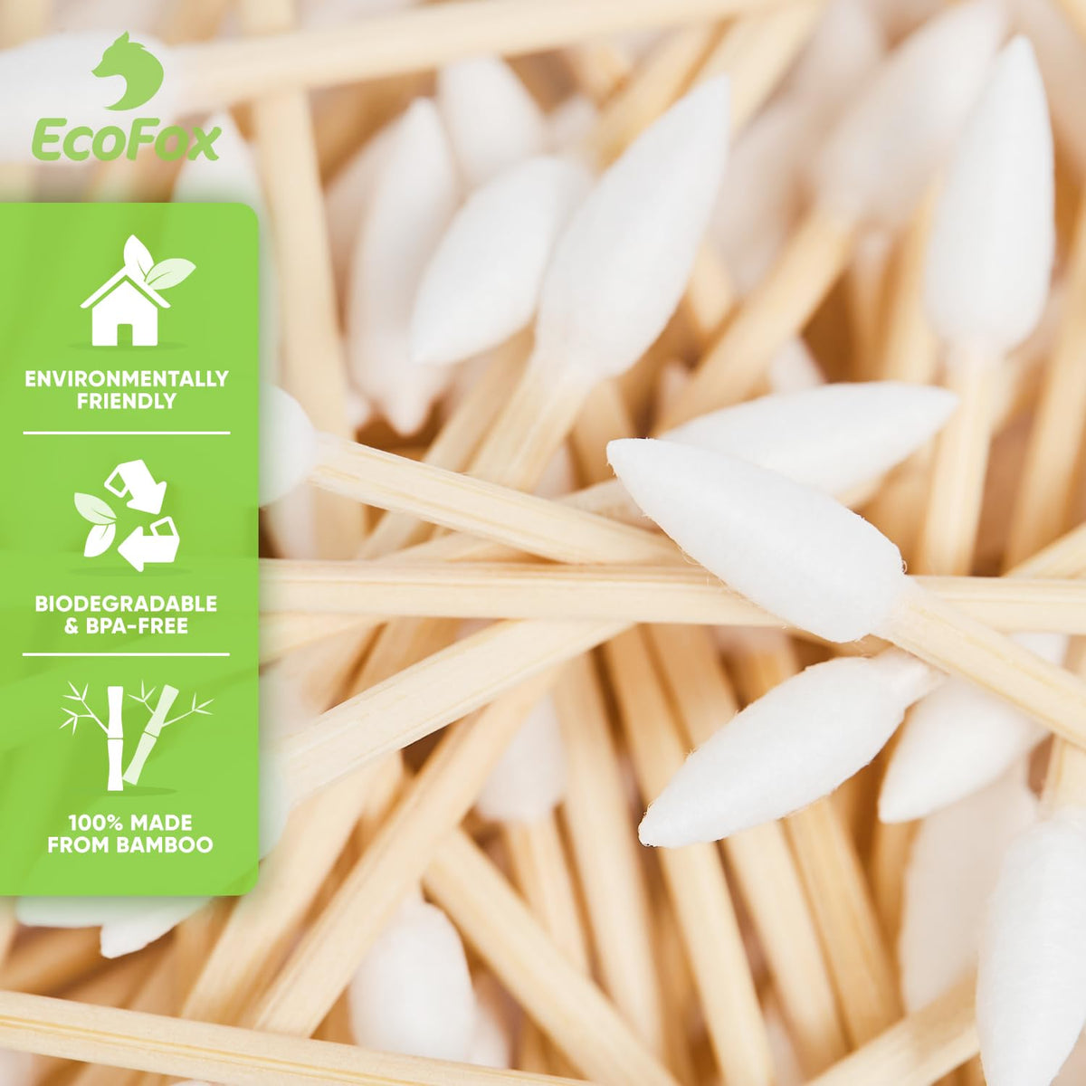 EcoFox bamboo stem detail showing sturdy grain for better grip and precise control