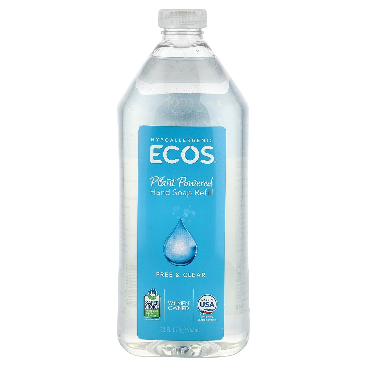 ECOS refill front packaging showing product and label benefit