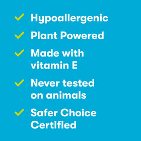 ECOS label close-up with ingredient list and Safer Choice benefit transparency