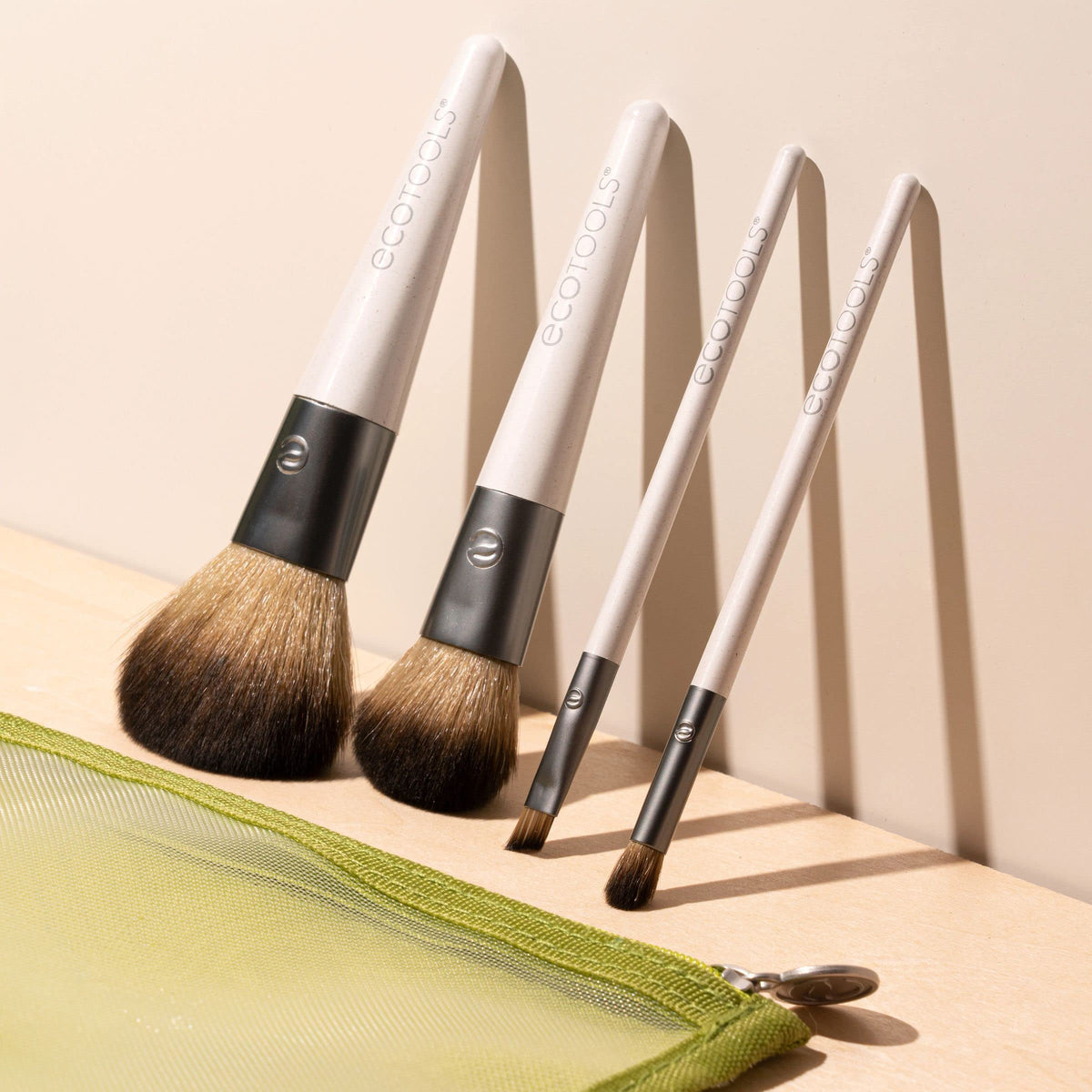 EcoTools angled liner brush detail illustrating precise edge work for liners and brows