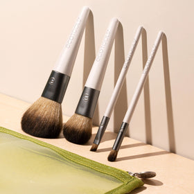 EcoTools angled liner brush detail illustrating precise edge work for liners and brows