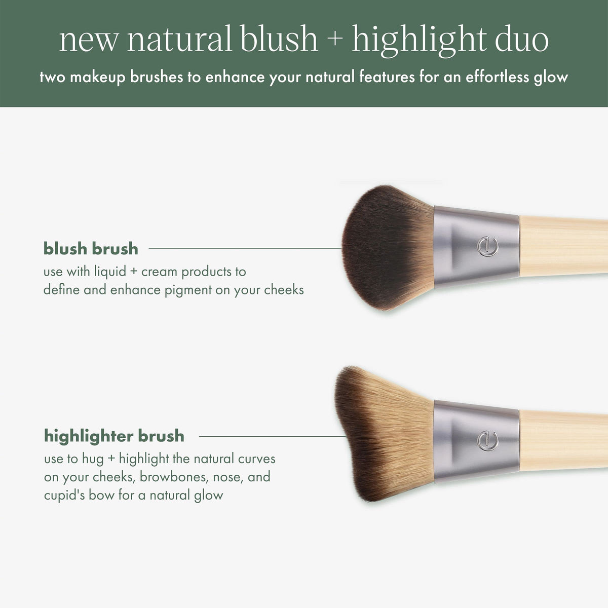 EcoTools close-up of soft synthetic bristles showing dense fibers for smooth blending