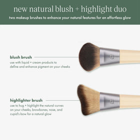 EcoTools close-up of soft synthetic bristles showing dense fibers for smooth blending