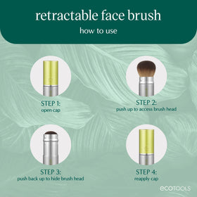 EcoTools bristles close-up highlighting soft synthetic fibers for smooth powder blending
