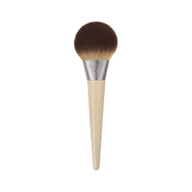 EcoTools brush close-up of synthetic bristles demonstrating soft texture and product pickup