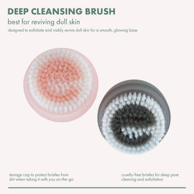 EcoTools brush in hand to show size and easy-handling benefit