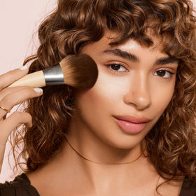 EcoTools brush tapered tip detail showing precision blending for targeted application