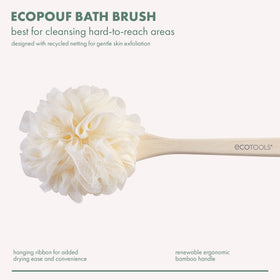 EcoTools long handle detail demonstrating ergonomic grip for easy reach