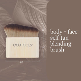 EcoTools Good Tan shown in hand to display compact size and control