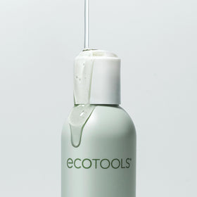 EcoTools shampoo on bathroom shelf in lifestyle setting for routine benefit