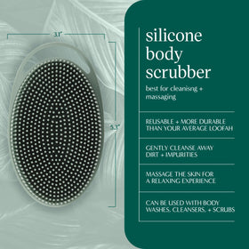 EcoTools silicone massage side detail demonstrating soothing texture