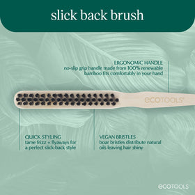EcoTools bamboo handle detail highlighting no-slip grip and renewable material