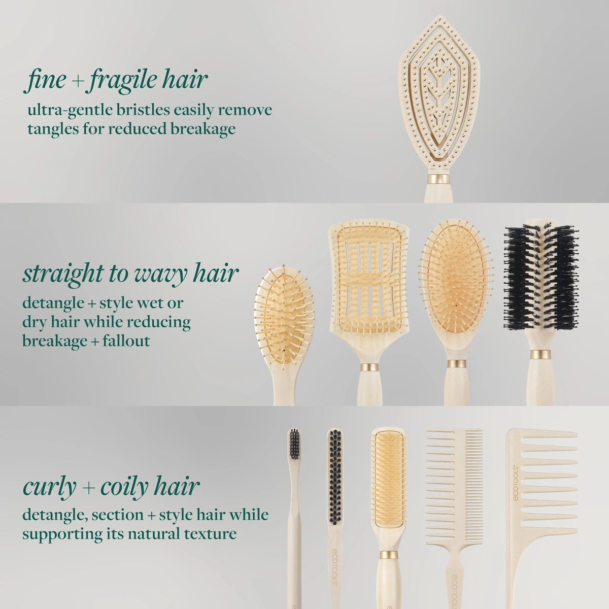 EcoTools eco-friendly packaging and label emphasizing sustainable materials