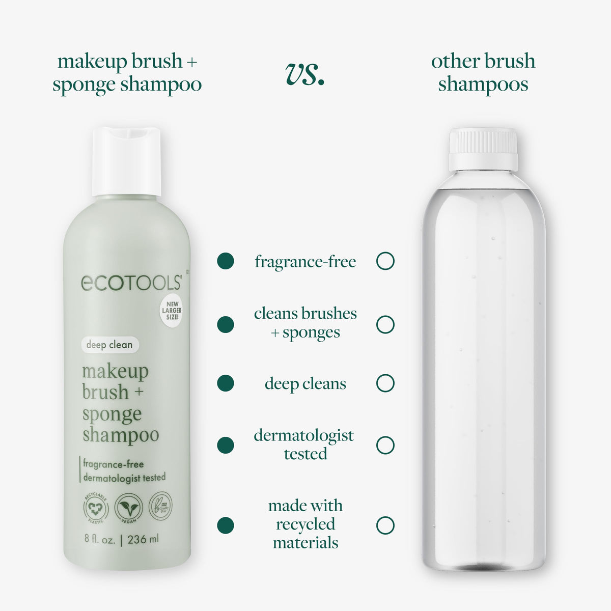 EcoTools sponge rinsing clean demonstrating residue-free benefit