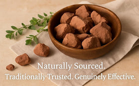EcoVista close-up of red clay chunks revealing natural texture and mineral richness