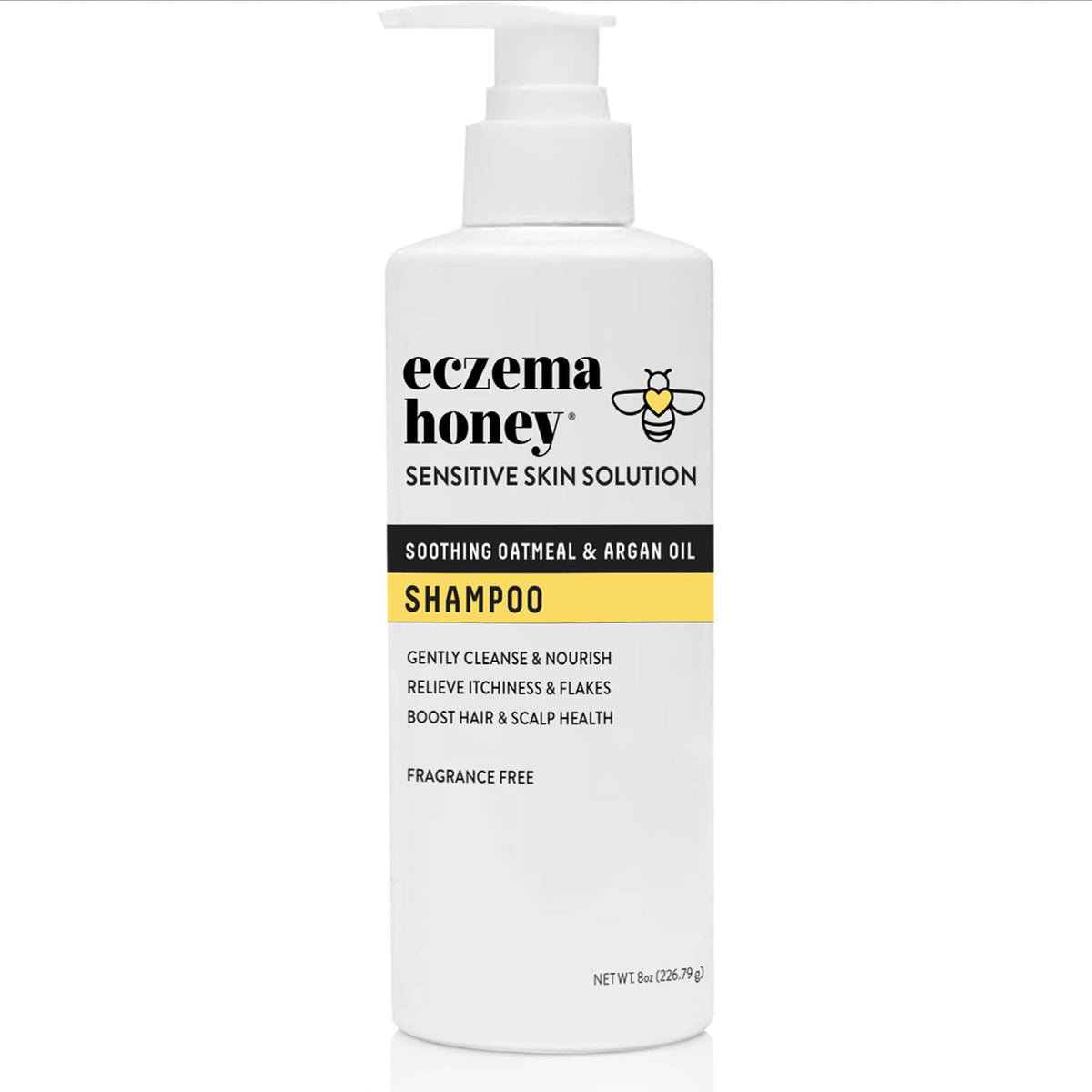 ECZEMA HONEY front bottle showing label and size for clear product identification and trust