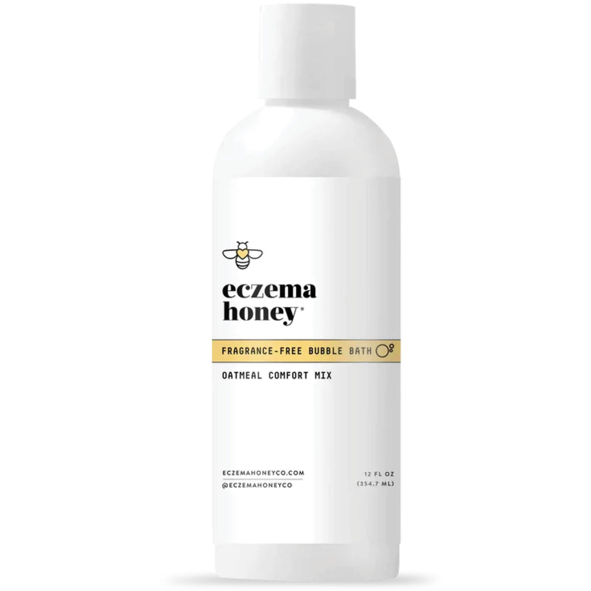 ECZEMA HONEY front bottle view showing clean design and gentle formula benefit