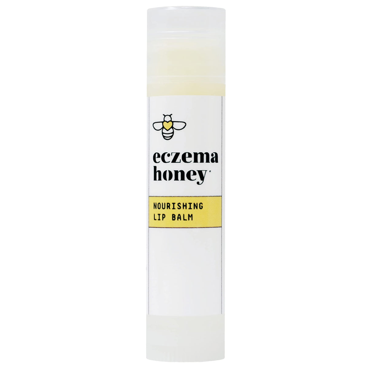 ECZEMA HONEY front packaging showing chapstick and calming design for sensitive lips