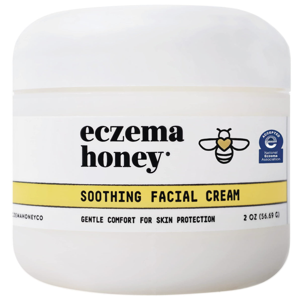 ECZEMA HONEY front packaging showing 2 oz jar and product label for calm skin