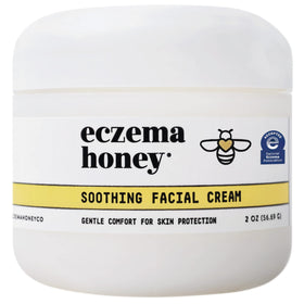 ECZEMA HONEY front packaging showing 2 oz jar and product label for calm skin