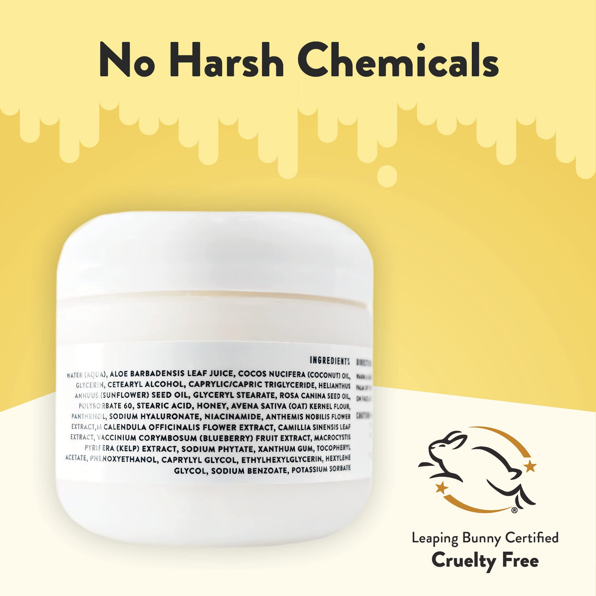 ECZEMA HONEY size scale with 2 oz jar beside coin for travel-friendly convenience