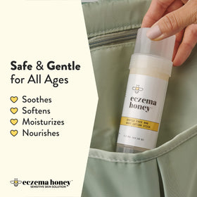 ECZEMA HONEY stick applied to skin showing targeted relief benefit