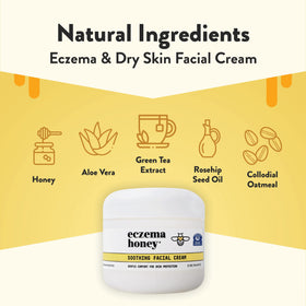 ECZEMA HONEY cream texture close-up highlighting lightweight, non-greasy finish
