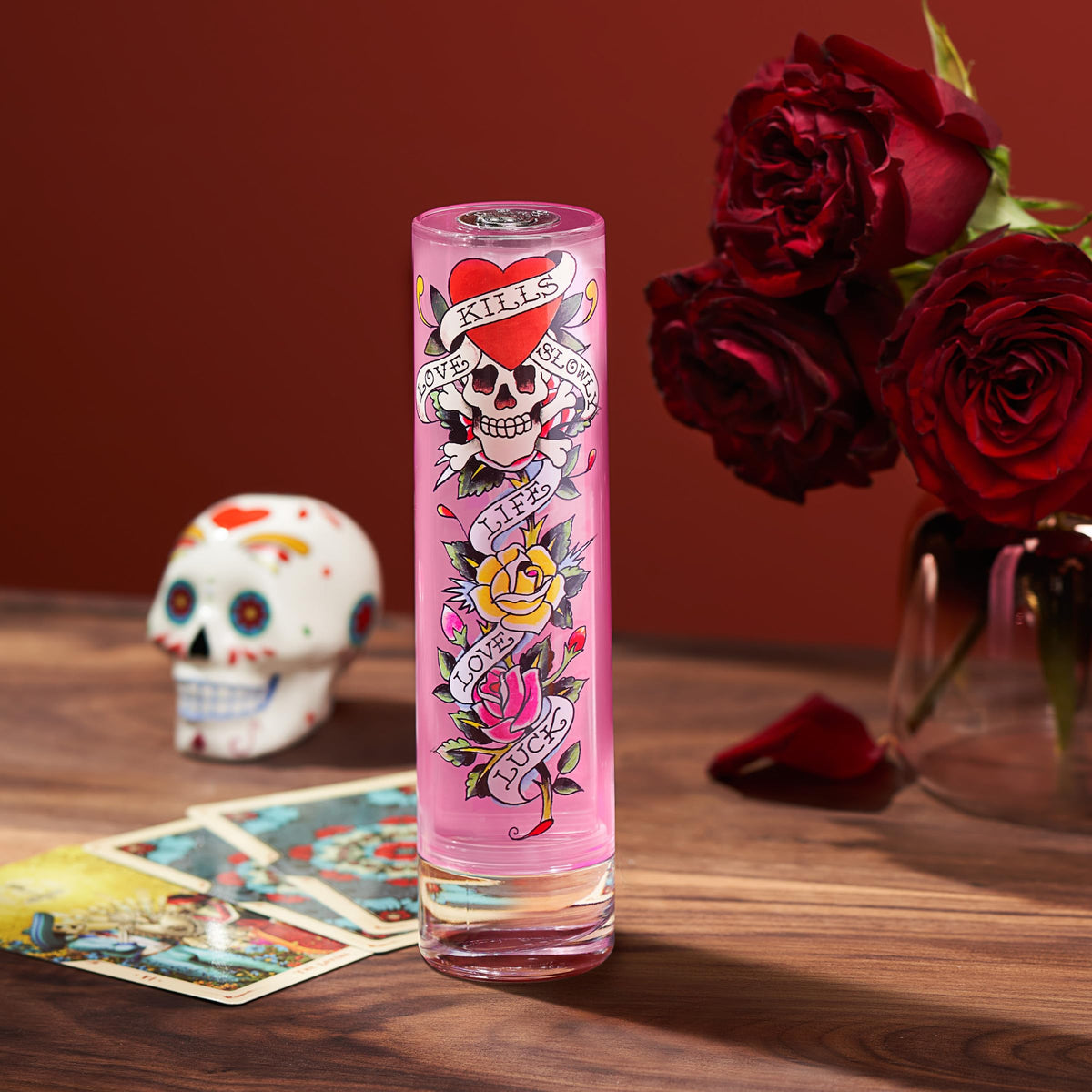 Ed Hardy back label and packaging view showing ingredient and origin info