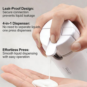 EdenEcho bottles neatly packed in toiletry bag for space-saving convenience