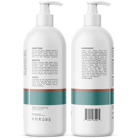 EDENIKA BOTANICALS bottle on bathroom shelf conveying natural, organized routine