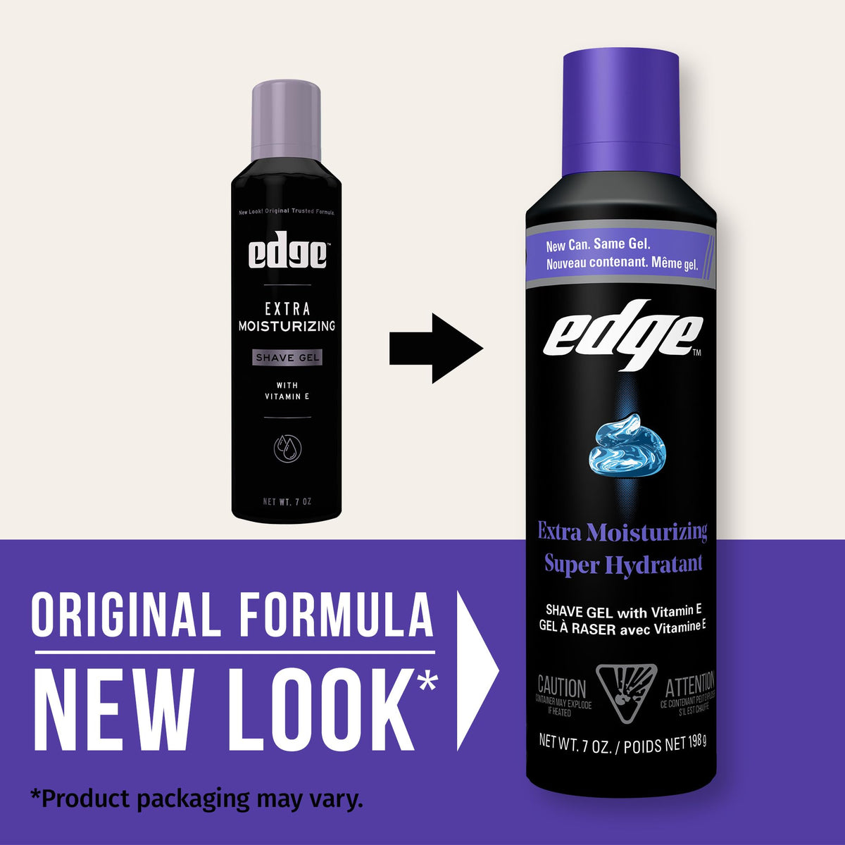 Edge back label close-up displaying ingredients and usage directions for clarity