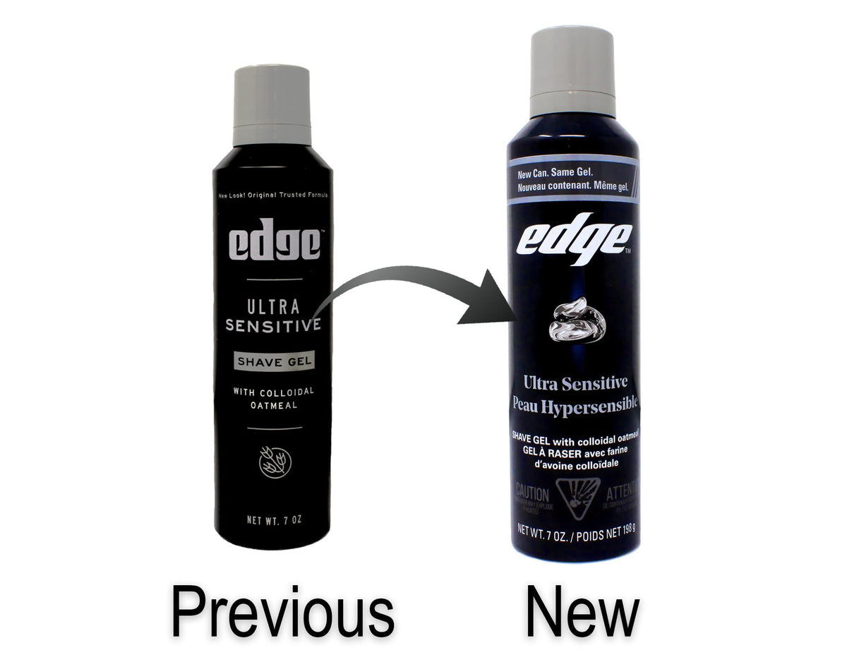 Edge clear gel texture close-up for smooth razor glide