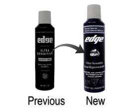 Edge clear gel texture close-up for smooth razor glide