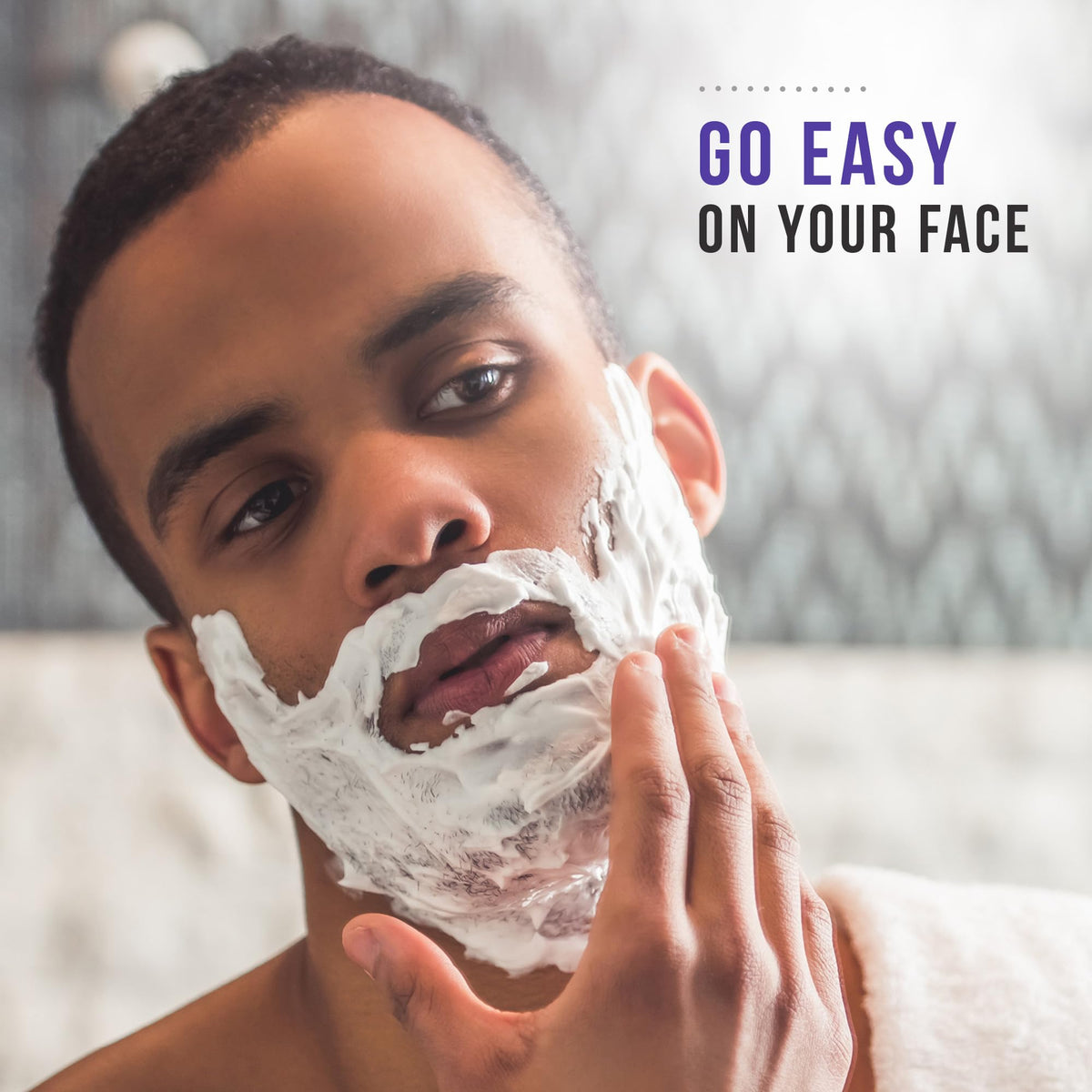 Edge gel applied with razor demonstrating improved glide and fewer strokes