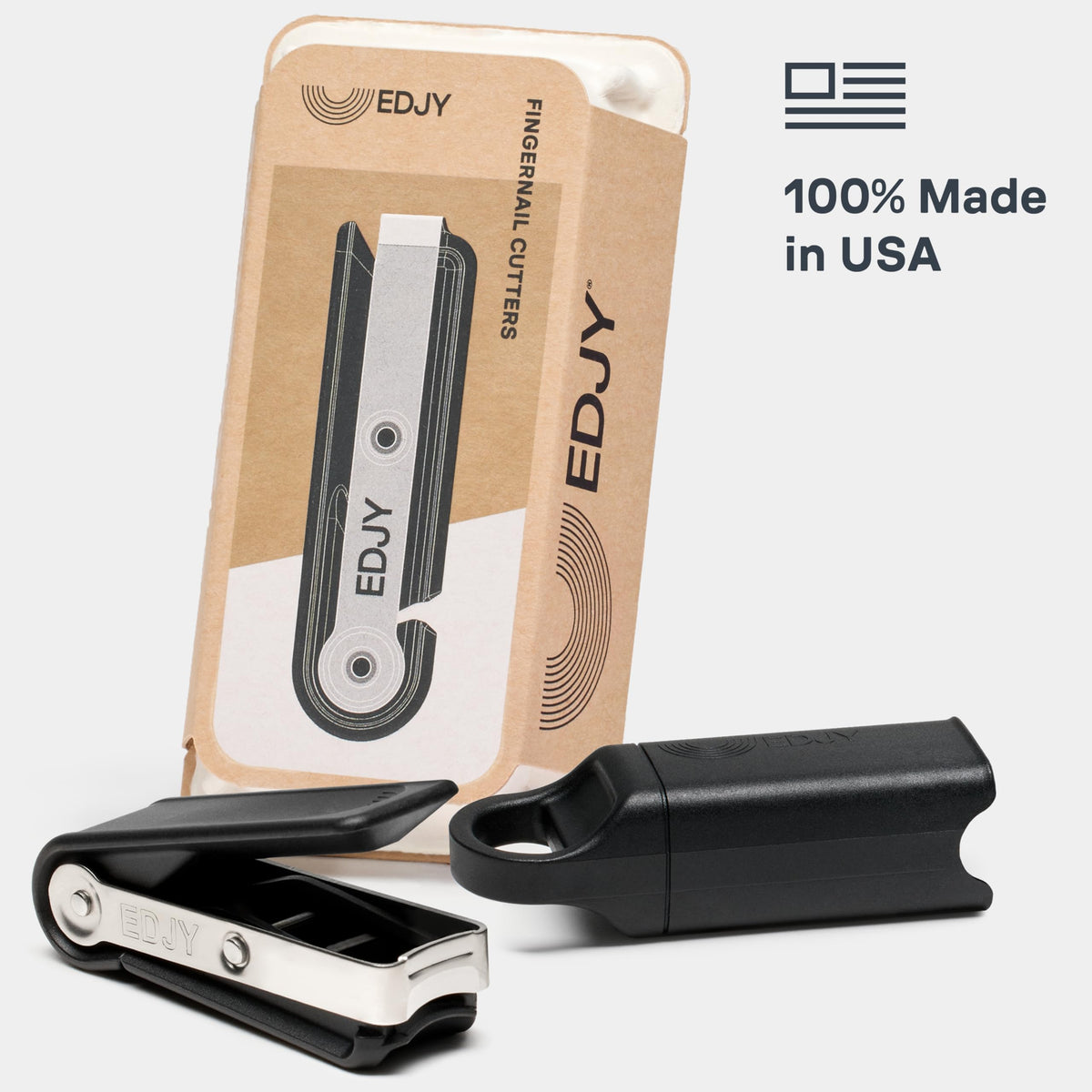 EDJY close-up of stainless steel blade highlighting sharp edge and durability
