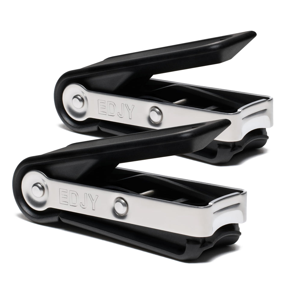 EDJY front view showing black cutter and ergonomic lever for precise trimming
