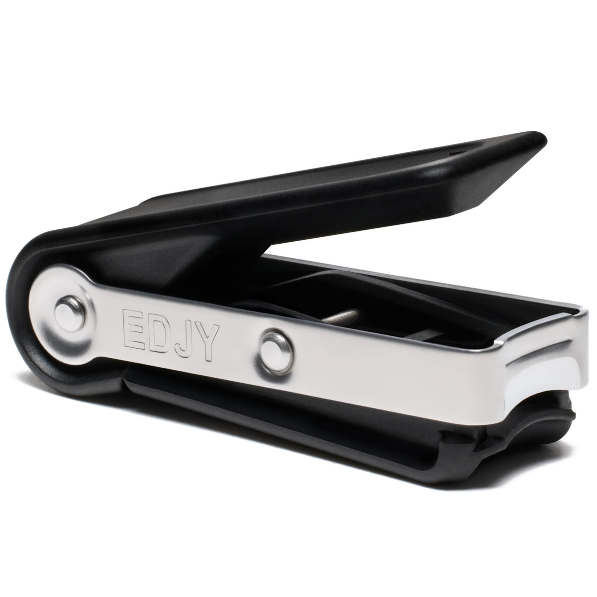 EDJY front view showing compact nail cutter and ergonomic profile for precise trims
