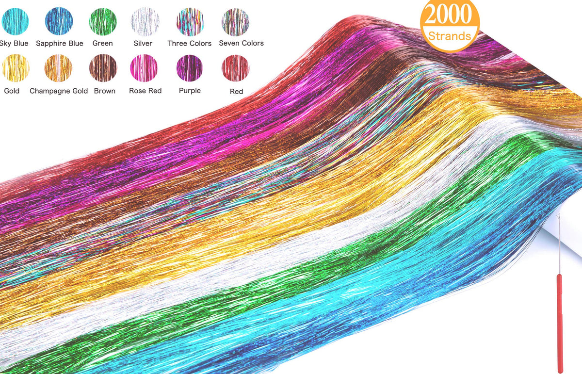Edoneery 12 color strands fanned out to display vibrant options for mixing