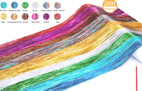 Edoneery 12 color strands fanned out to display vibrant options for mixing