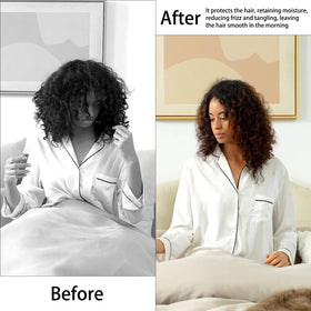 Edoneery bonnet styled on pillow in bedroom setting for restful sleep