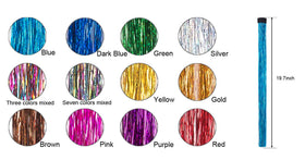 Edoneery close-up of glitter tinsel strands highlighting sparkle and smooth texture