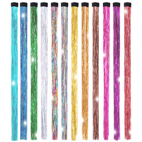 Edoneery front packaging showing clip-on tinsel kit and color variety benefit